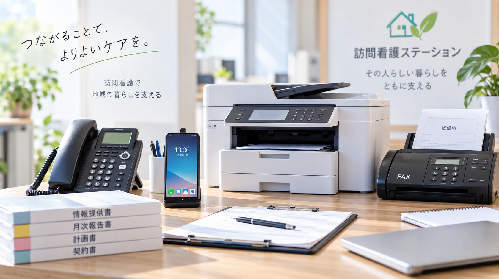 訪問看護ステーション開業時に必要な電話・FAX・スマホ・複合機などの通信環境